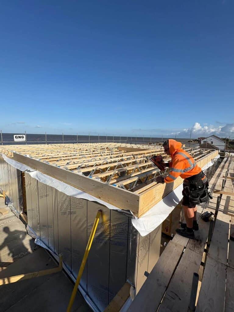 Timber frame building project