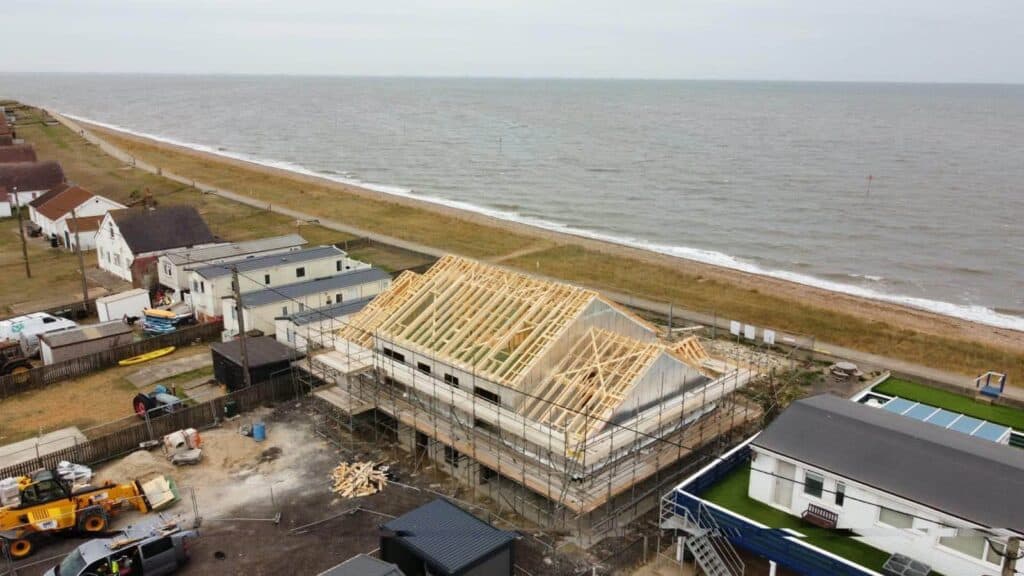 Coastal timber truss project