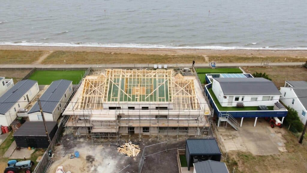 Coastal timber truss project